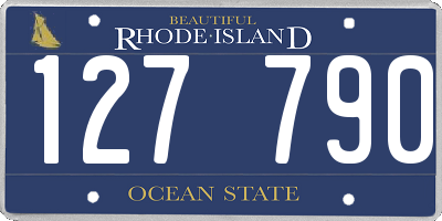 RI license plate 127790