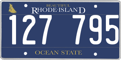 RI license plate 127795