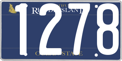 RI license plate 1278