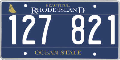 RI license plate 127821