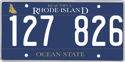 RI license plate 127826
