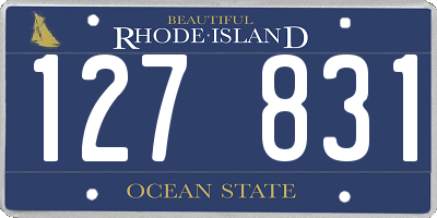 RI license plate 127831