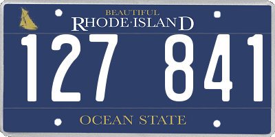 RI license plate 127841