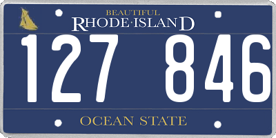 RI license plate 127846