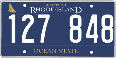 RI license plate 127848
