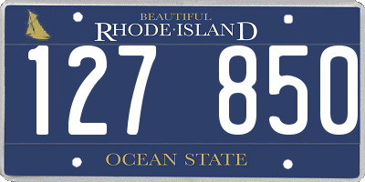 RI license plate 127850