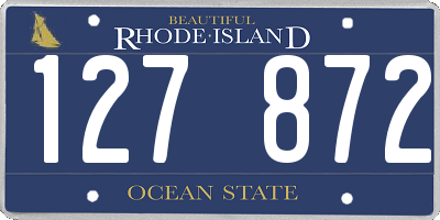 RI license plate 127872