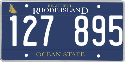 RI license plate 127895