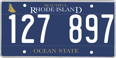 RI license plate 127897