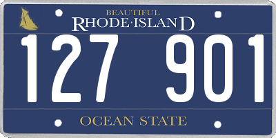 RI license plate 127901