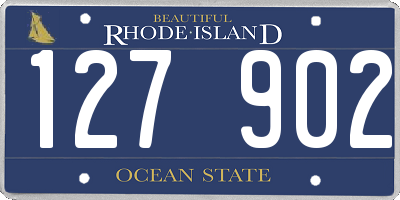 RI license plate 127902