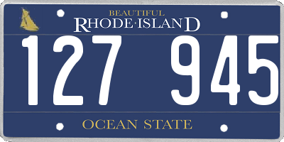 RI license plate 127945