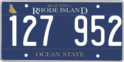 RI license plate 127952