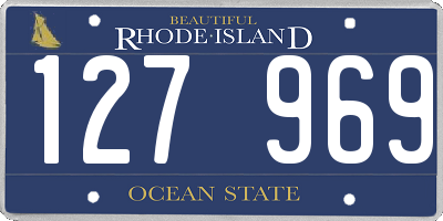 RI license plate 127969