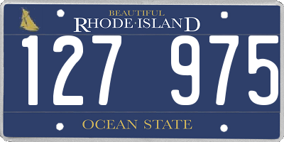 RI license plate 127975