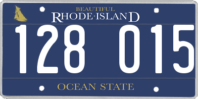 RI license plate 128015