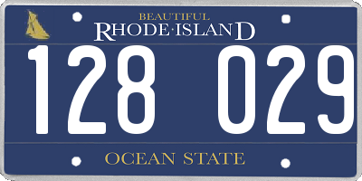 RI license plate 128029