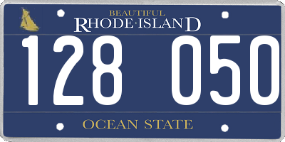 RI license plate 128050