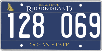RI license plate 128069