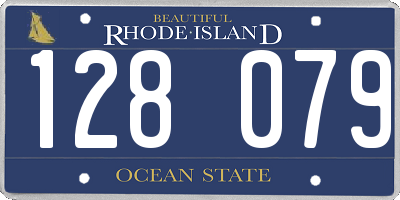 RI license plate 128079