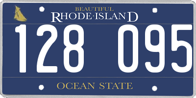 RI license plate 128095