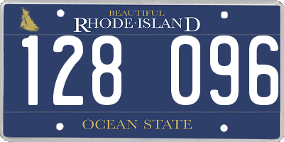 RI license plate 128096