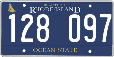 RI license plate 128097