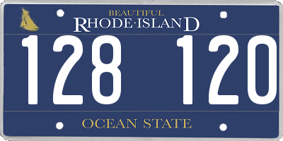 RI license plate 128120