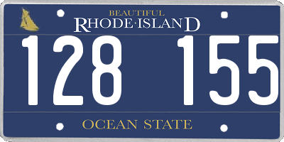 RI license plate 128155