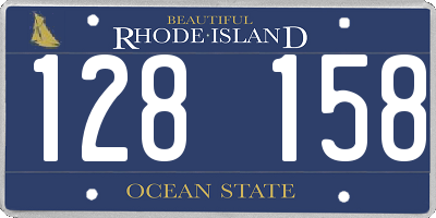 RI license plate 128158