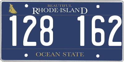 RI license plate 128162