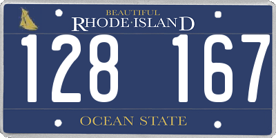 RI license plate 128167