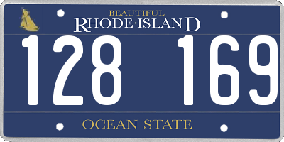 RI license plate 128169