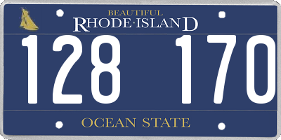 RI license plate 128170
