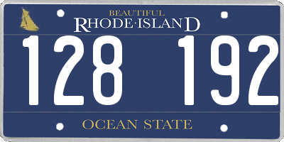 RI license plate 128192