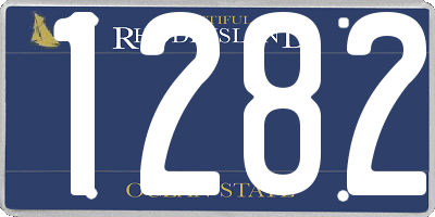 RI license plate 1282