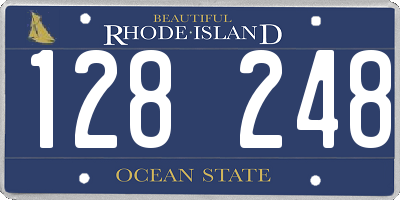 RI license plate 128248