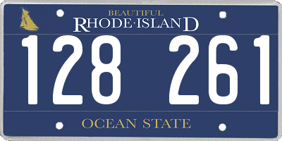 RI license plate 128261