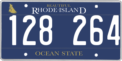 RI license plate 128264