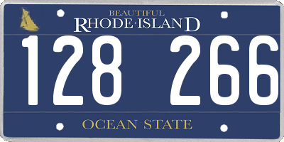 RI license plate 128266