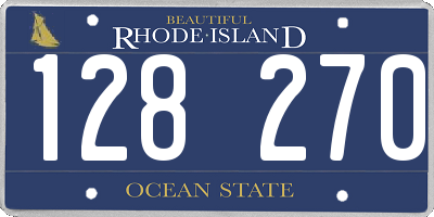 RI license plate 128270