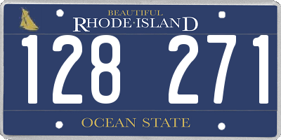 RI license plate 128271