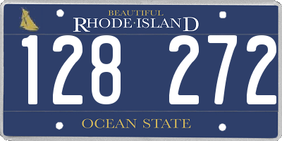 RI license plate 128272