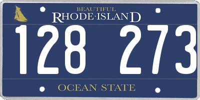 RI license plate 128273