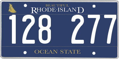 RI license plate 128277