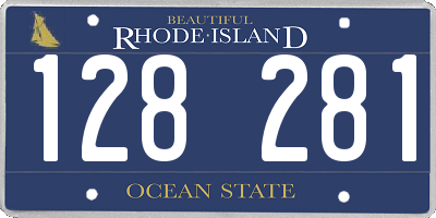 RI license plate 128281