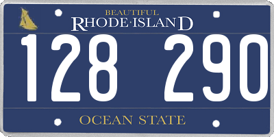 RI license plate 128290
