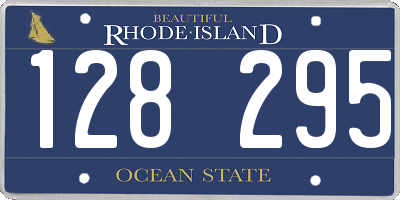 RI license plate 128295