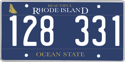 RI license plate 128331