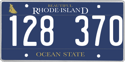 RI license plate 128370